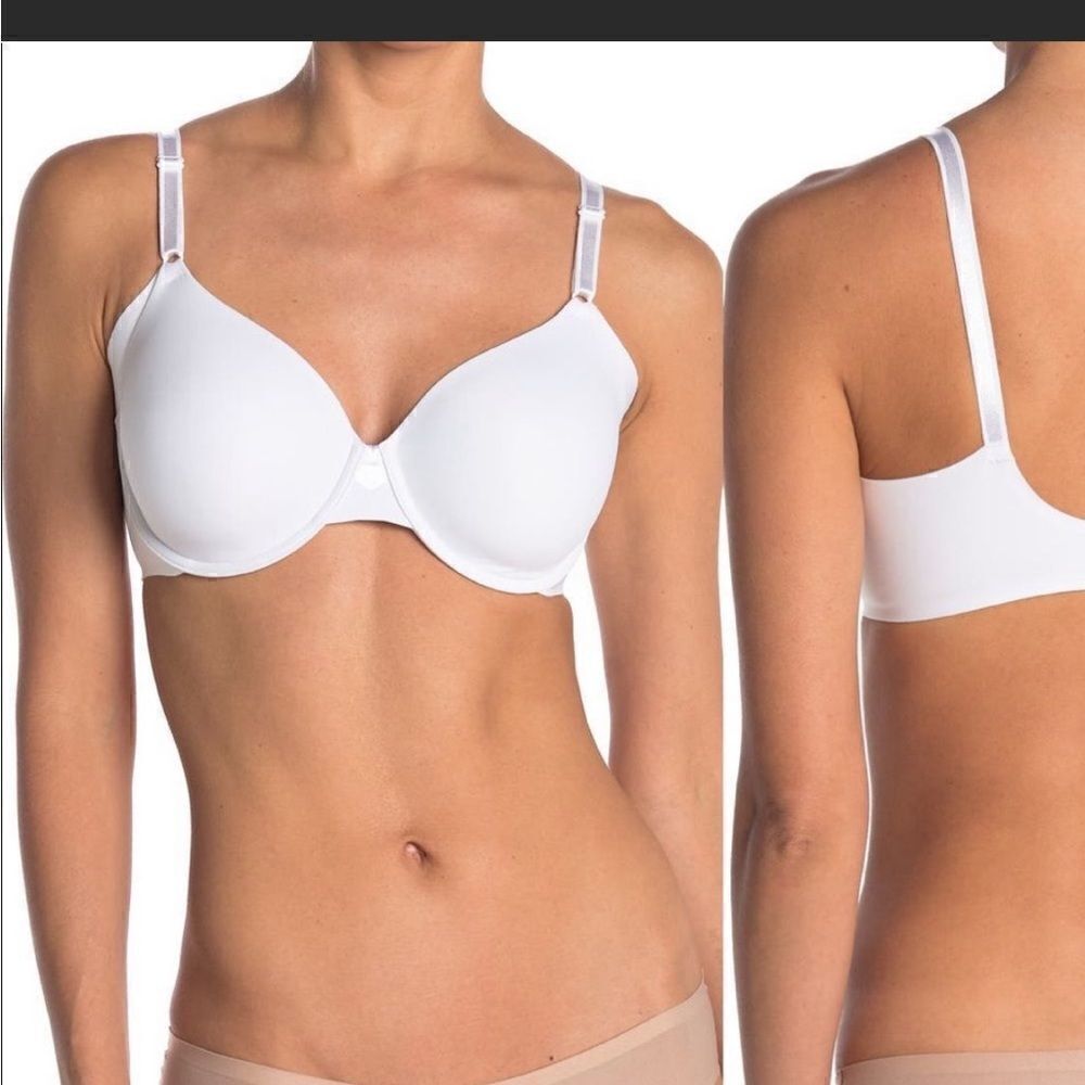 Olga Women’s set of two no side effects underwear contour white bra 40D , NWT